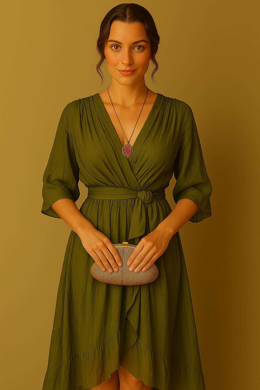 Freja | Damen Schöne Leichte V-Ausschnitt Kleid | Für Stil & Leichtigkeit