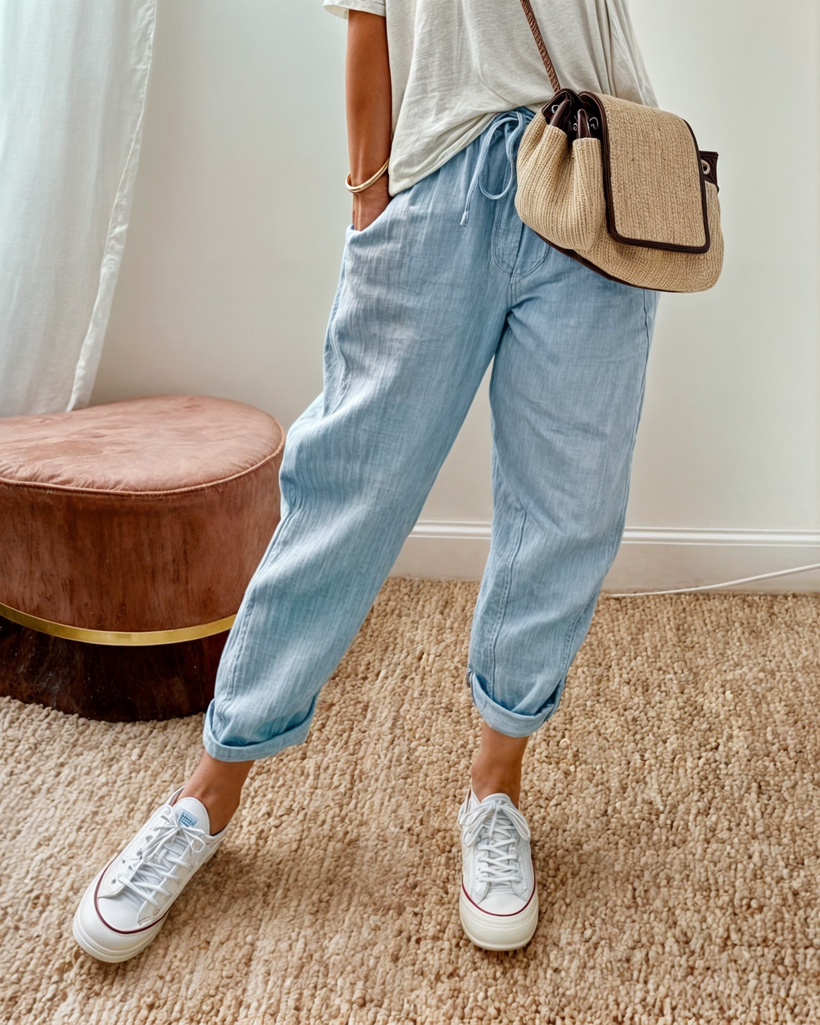 Annelie | Damen Locker Bequeme Elegante Sommerhose | Alltag & Freizeit