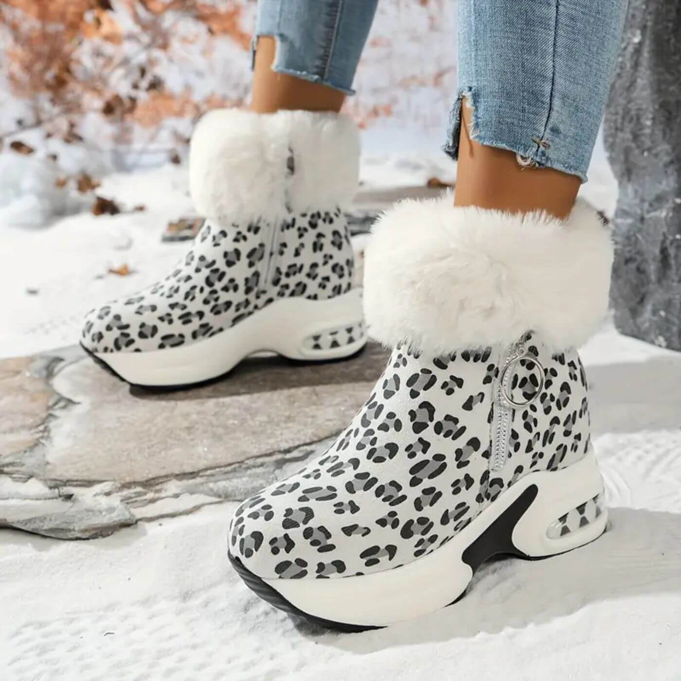 Mira™ - Winter-Schneestiefel mit Kunstfell