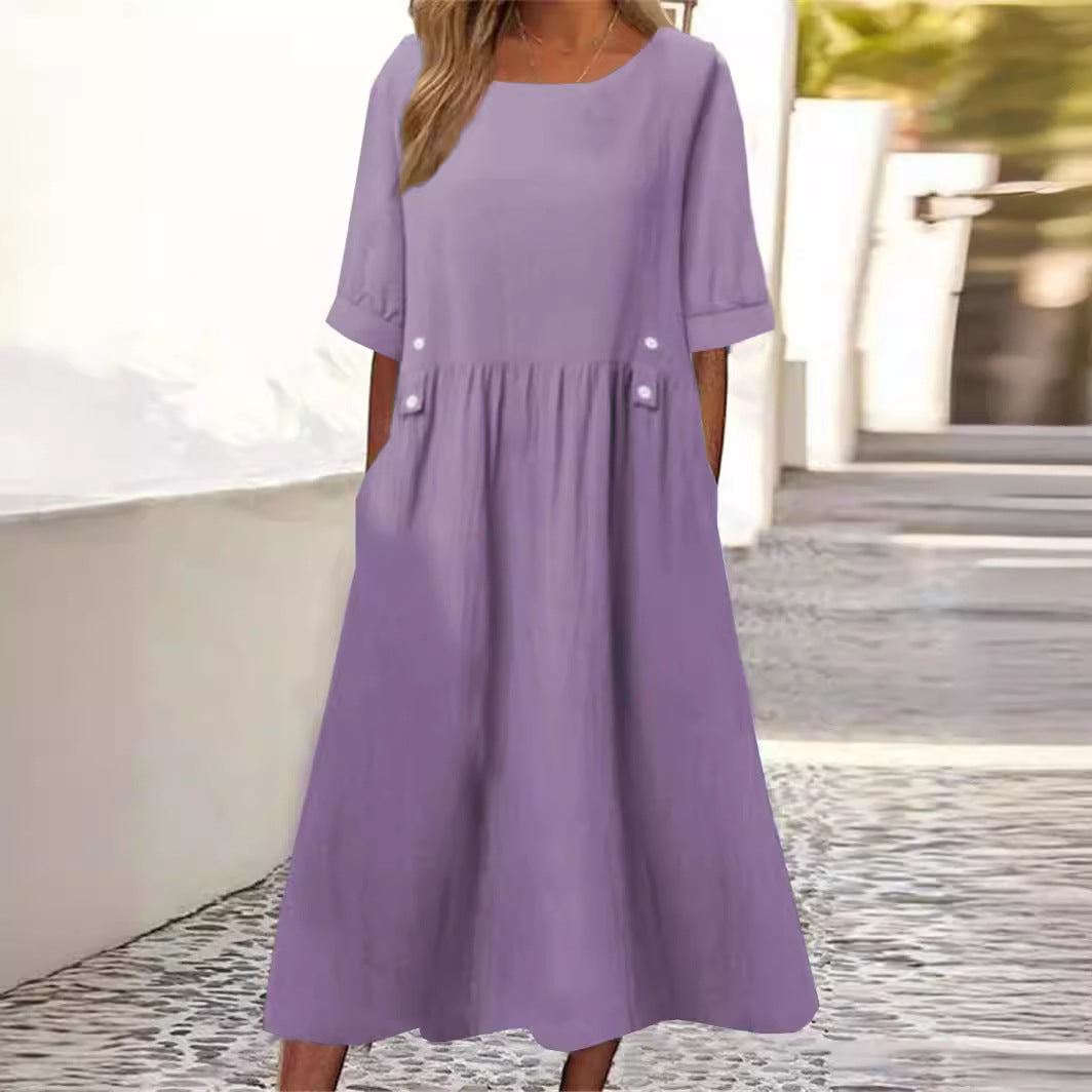 Mira | Damen Blumig Fließend Sommerkleid | Für Stil & Figurumschmeichelung