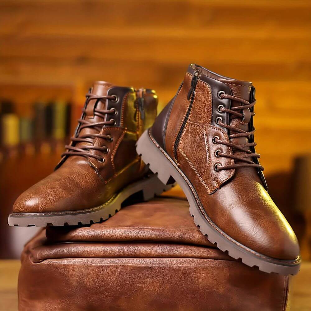 Oskar™ - Orthopädische Lederstiefel für Täglichen Komfort