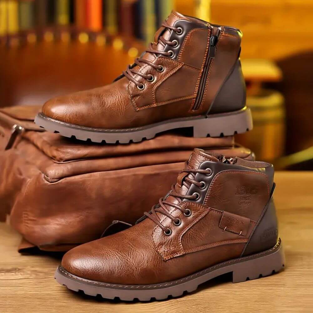 Oskar™ - Orthopädische Lederstiefel für Täglichen Komfort