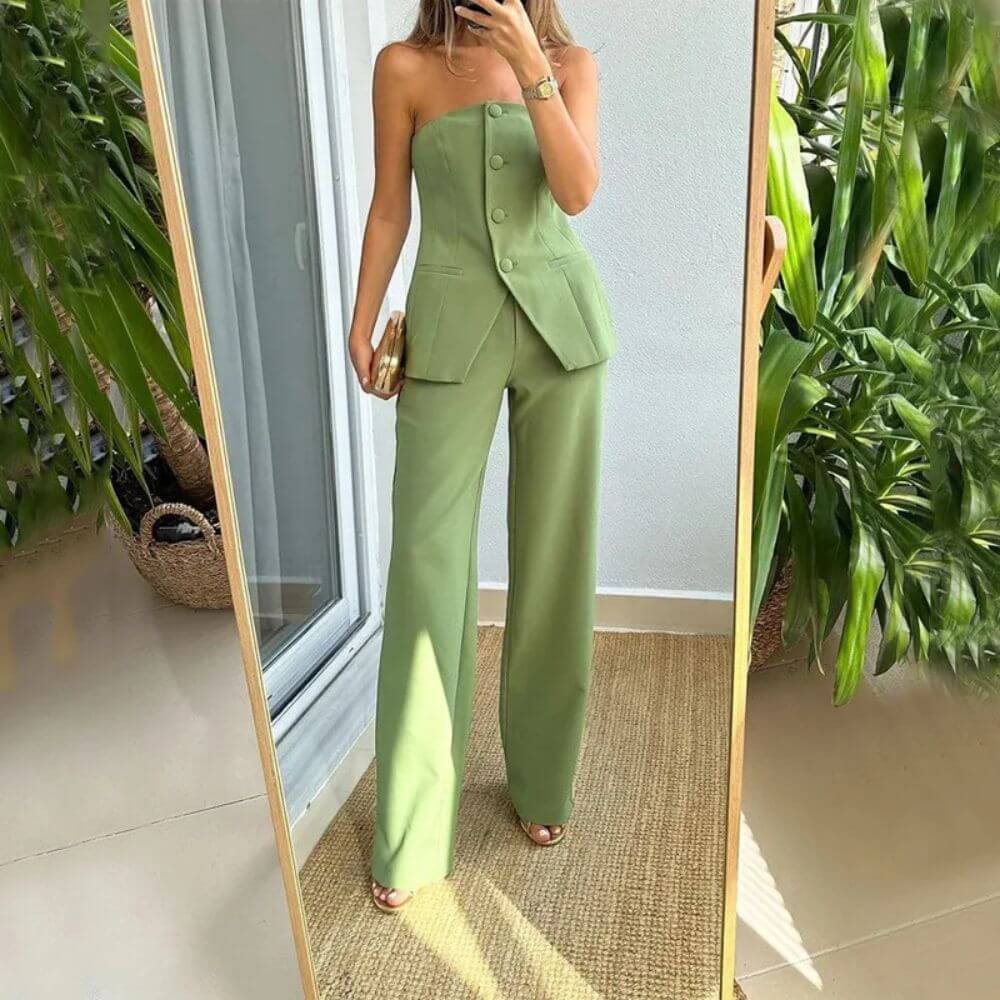 Sienna™ - Elegantes Ärmelloses 2-Teiliges Set