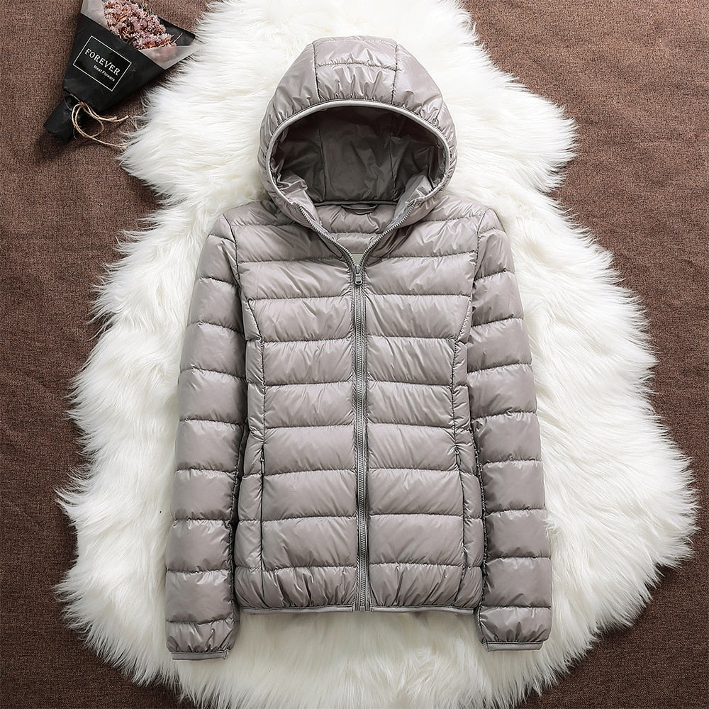 Amelie | Damen Steppjacke | Leicht & mit Kapuze